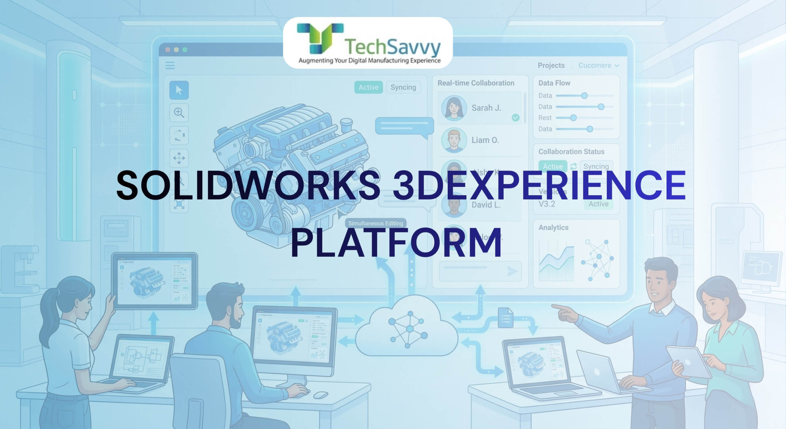 3dexperience-platform-cloud-cad-dashboard (2) 3DEXPERIENCE Platform cloud CAD dashboard showing real-time collaboration