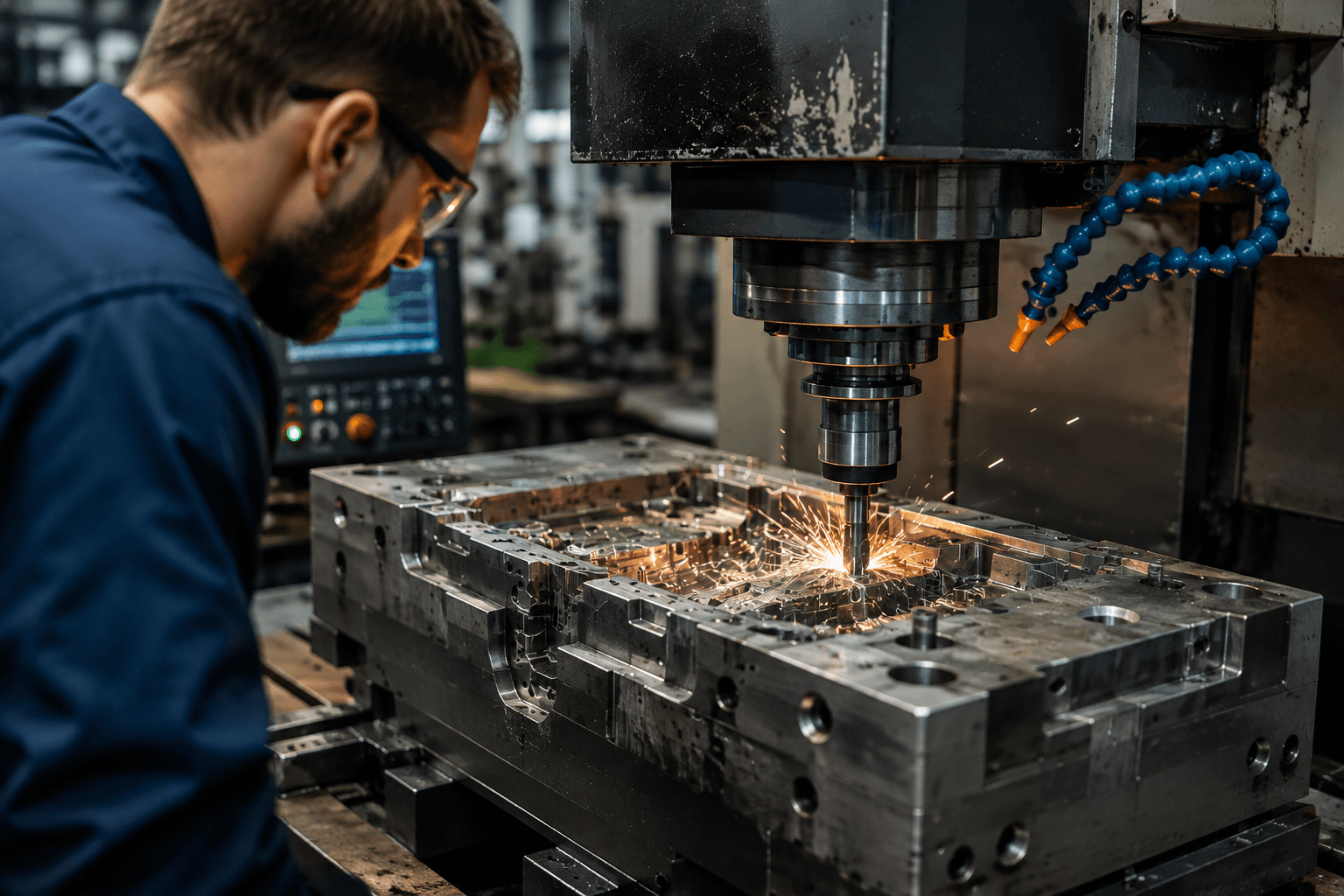 Injection mold steel rework and machining required to correct molding defects