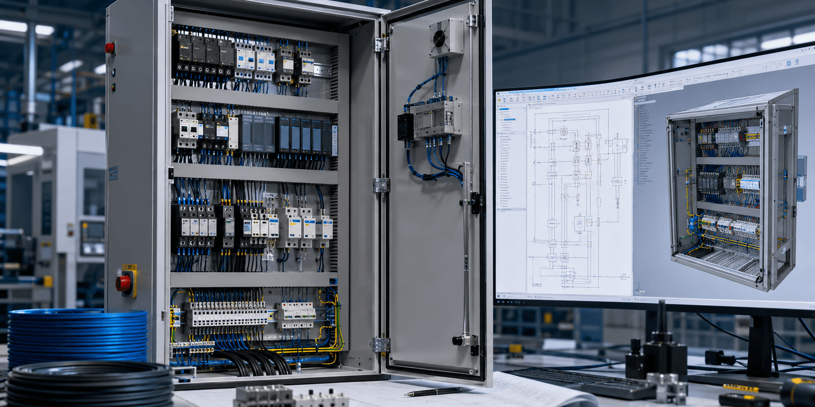 solidworks-electrical-schematic-3d-panel-layout
