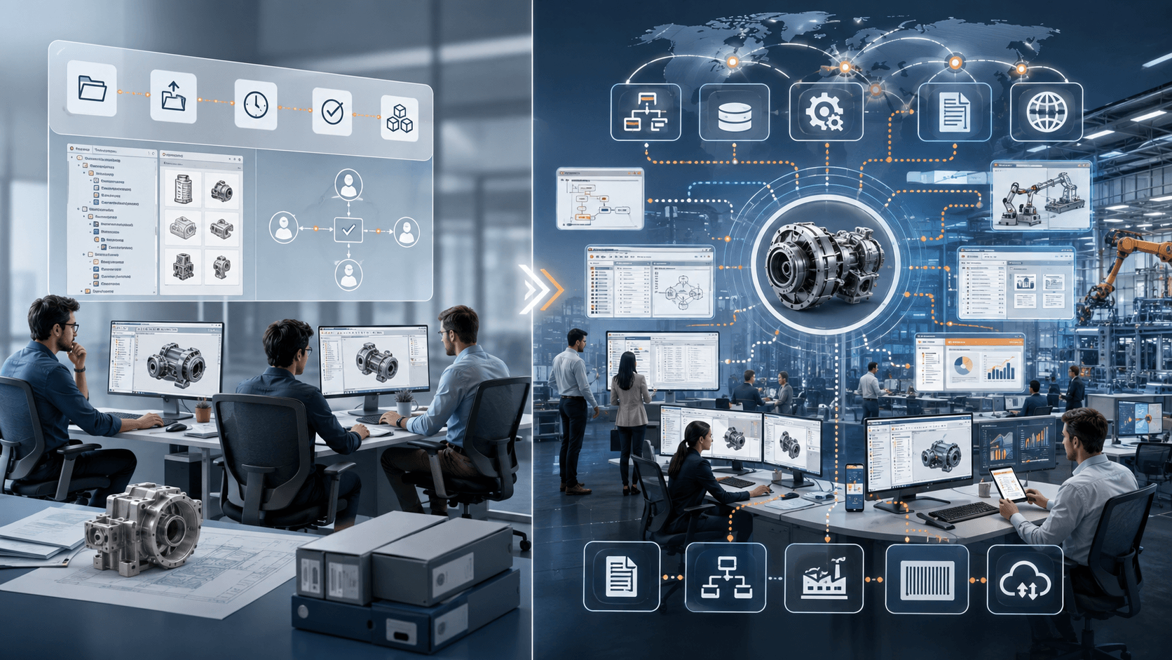 SOLIDWORKS PDM Standard versus Professional comparison for engineering data management